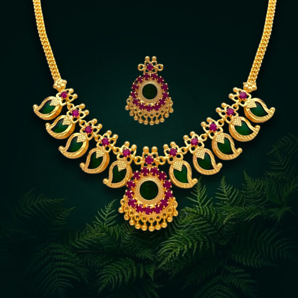 Micro plated palakka necklace