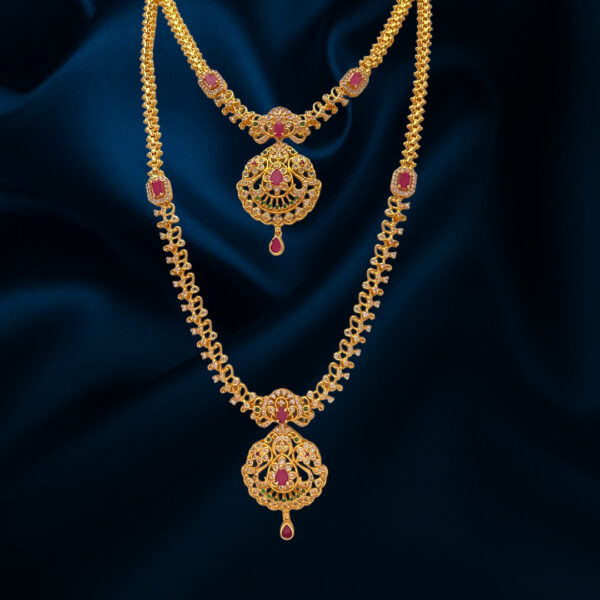 micro plated combo necklace